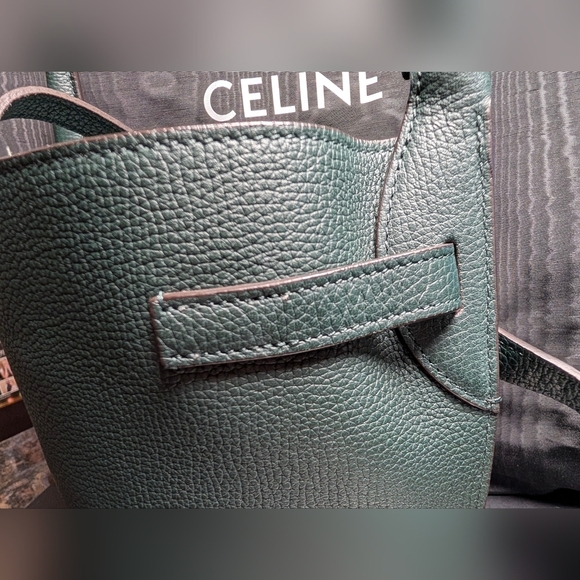 Celine Nano Bucket Bag - Amazone (Dark Teal), Silver - Picture 12 of 16